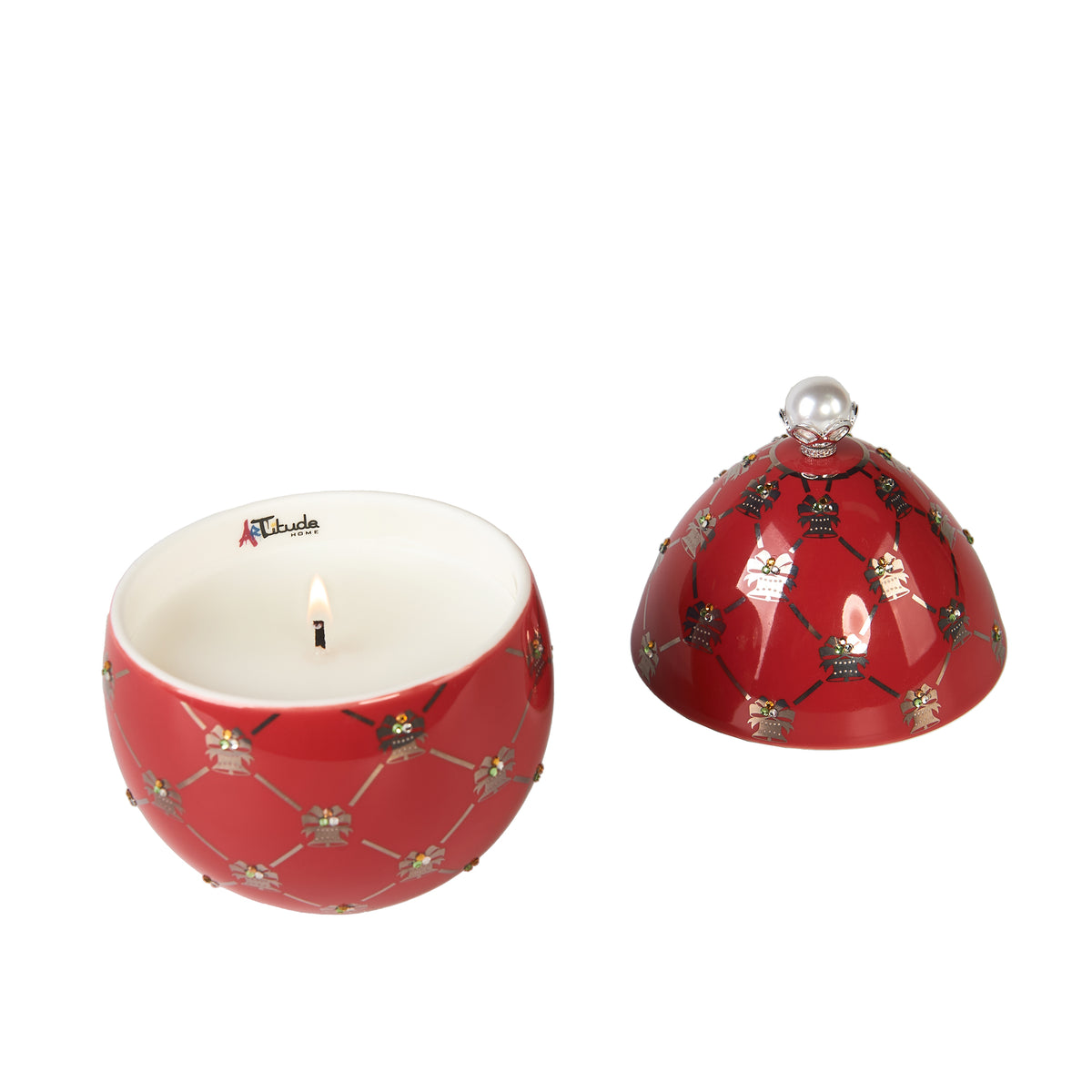 VELA DE HUEVO NAVIDAD ROJA RED