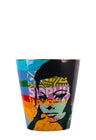 Artistic scented candle with a striking pop art design, offering a unique blend of fragrance and visual appeal.
