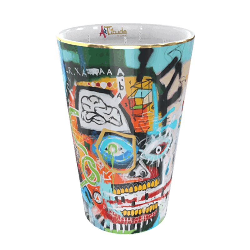 Luxury home fragrance candles, inspired by Parra’s bold urban art, reflecting themes of capitalism and social awareness.