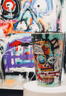Artistic luxury scented candles, blending urban beauty with deep reflections on inequality and cultural expression.