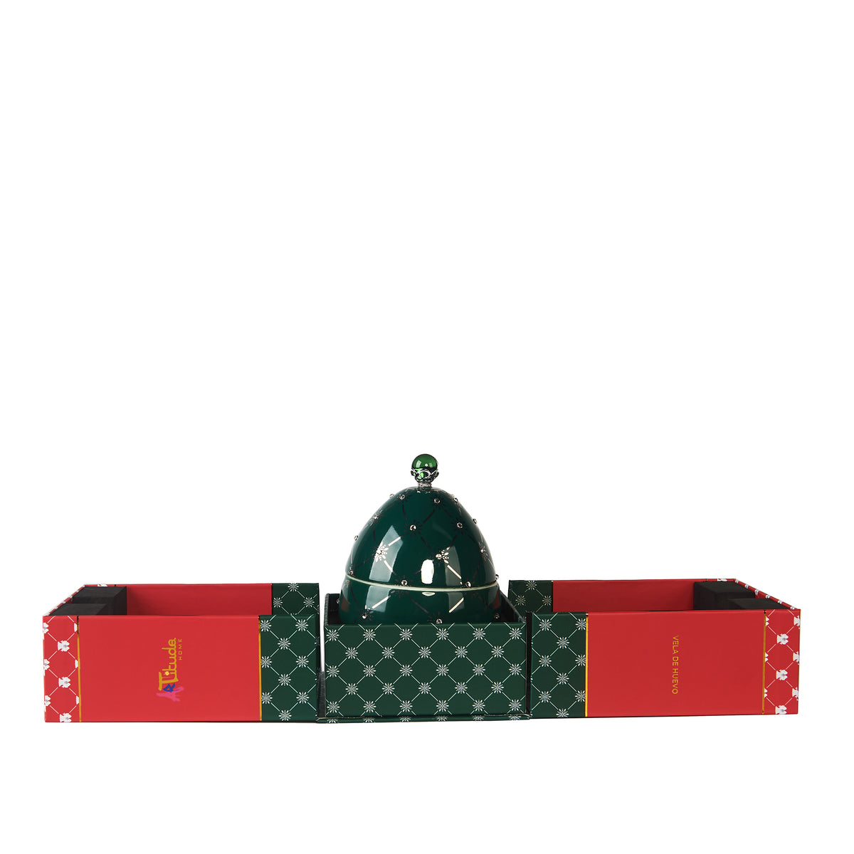 VELA DE HUEVO NAVIDAD VERDE GREEN