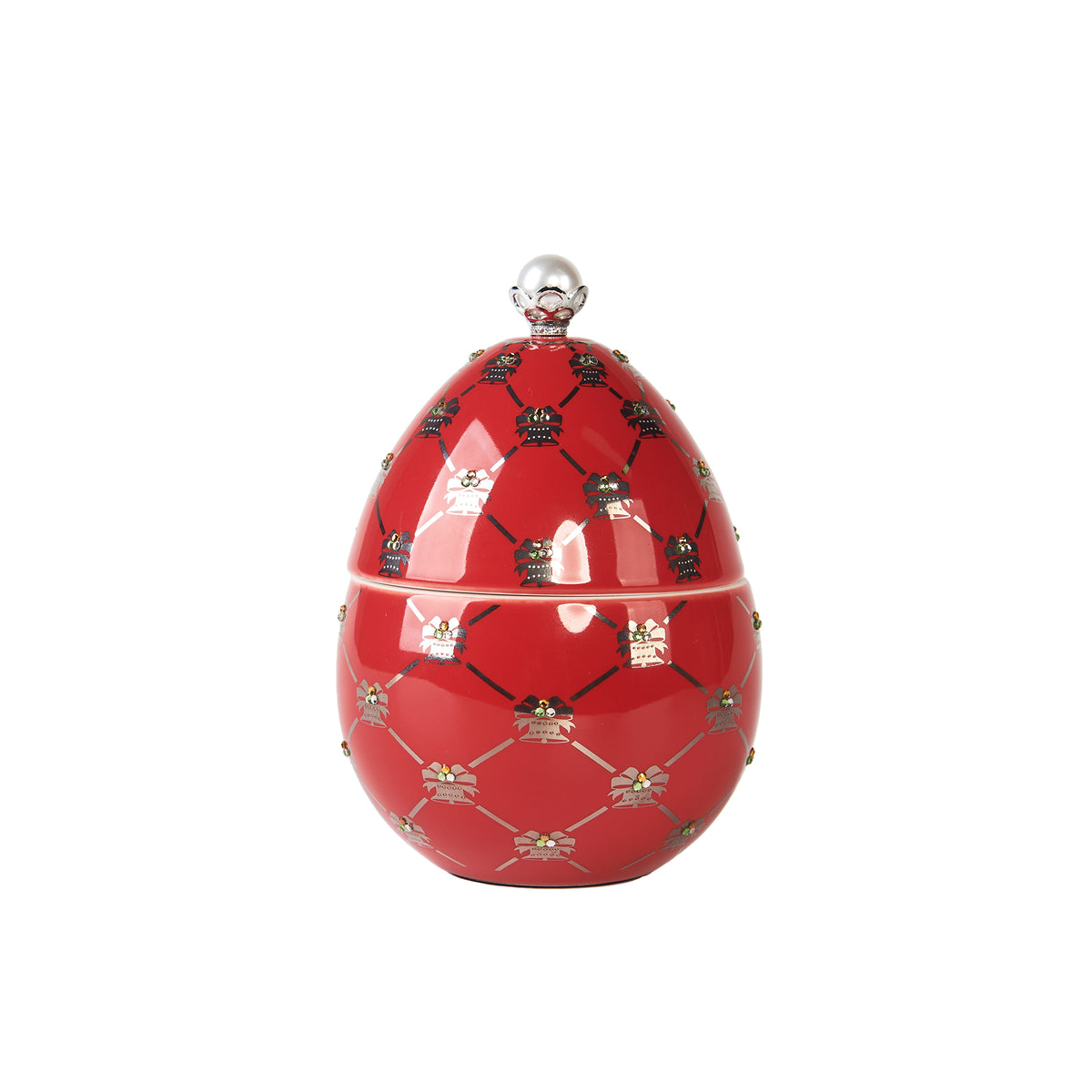 VELA DE HUEVO NAVIDAD ROJA RED