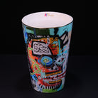 Premium soy wax candles, capturing the essence of Parra’s commentary on capitalism and Latin American urban landscapes.