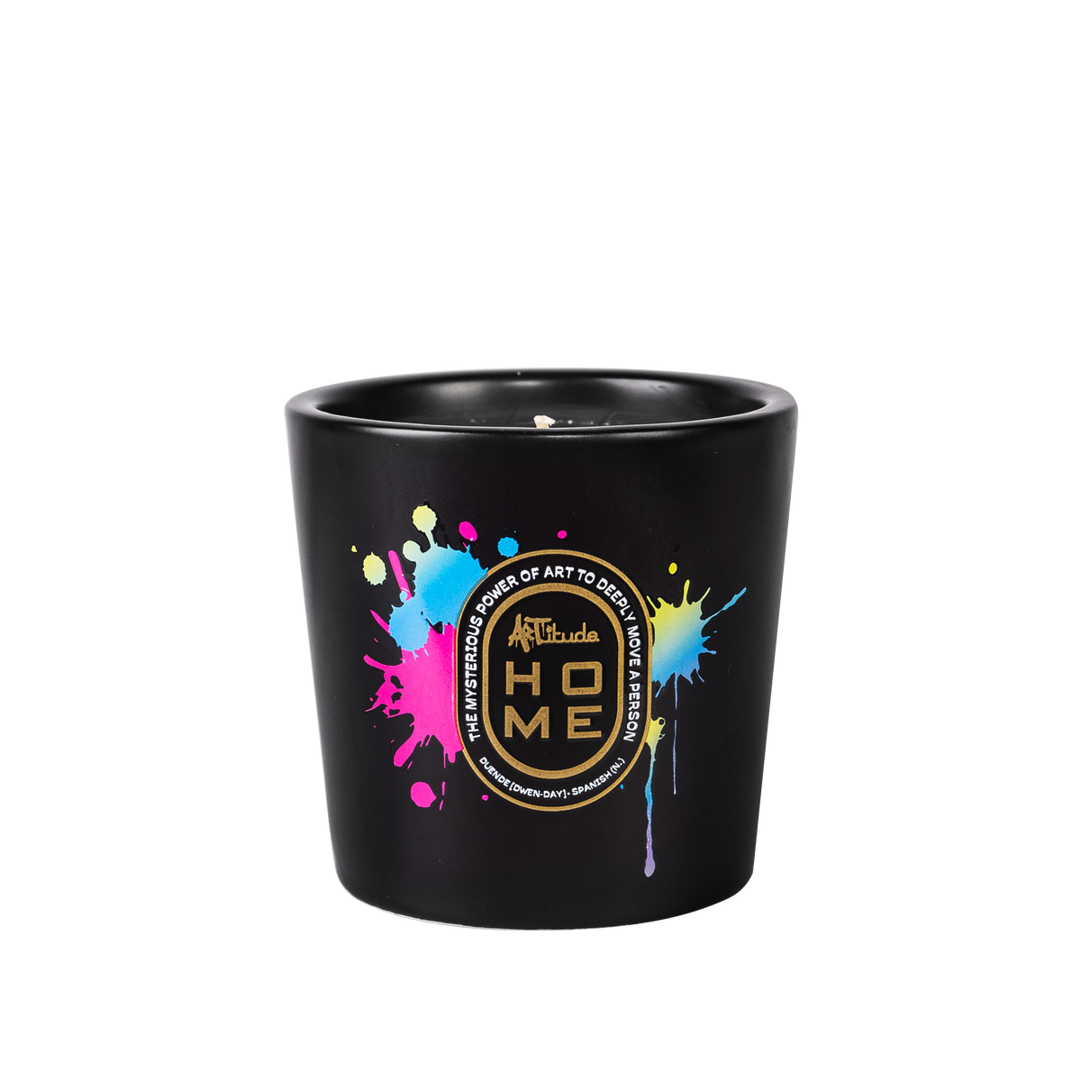 Elegant scented candle from Artitude Home, featuring an alluring combination of Oud, Rose, and Musk for indulgent evenings.